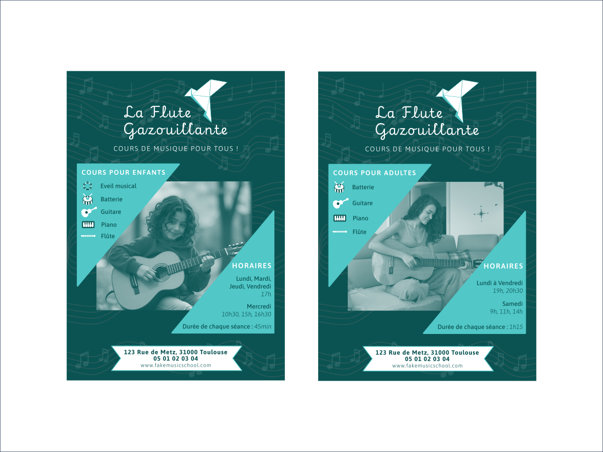 Flute gazouillante flyers
