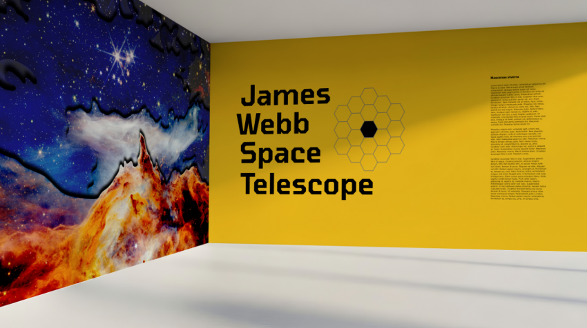 JWST exhibit panels