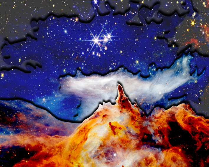 Details wall panel on the left